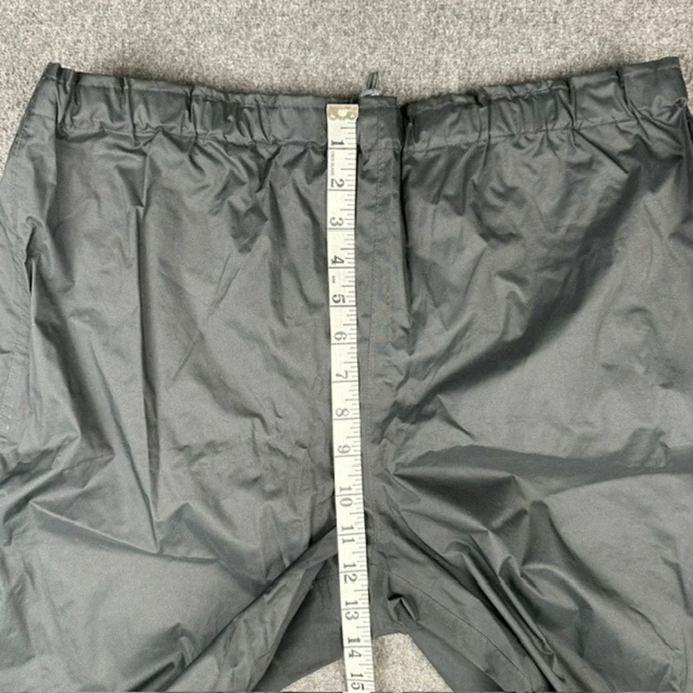 Outdoor Research Rampart Pants Mens Large Black Rain Shell Full Side Zip Hiking